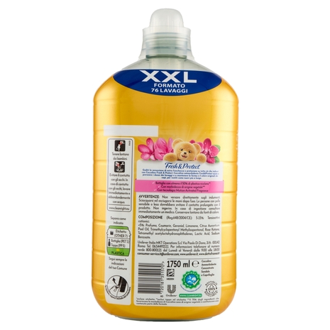 Coccolino Ammorbidente Concentrato Intense Care Sandalo & Caprifoglio 76 Lavaggi 1750 ml